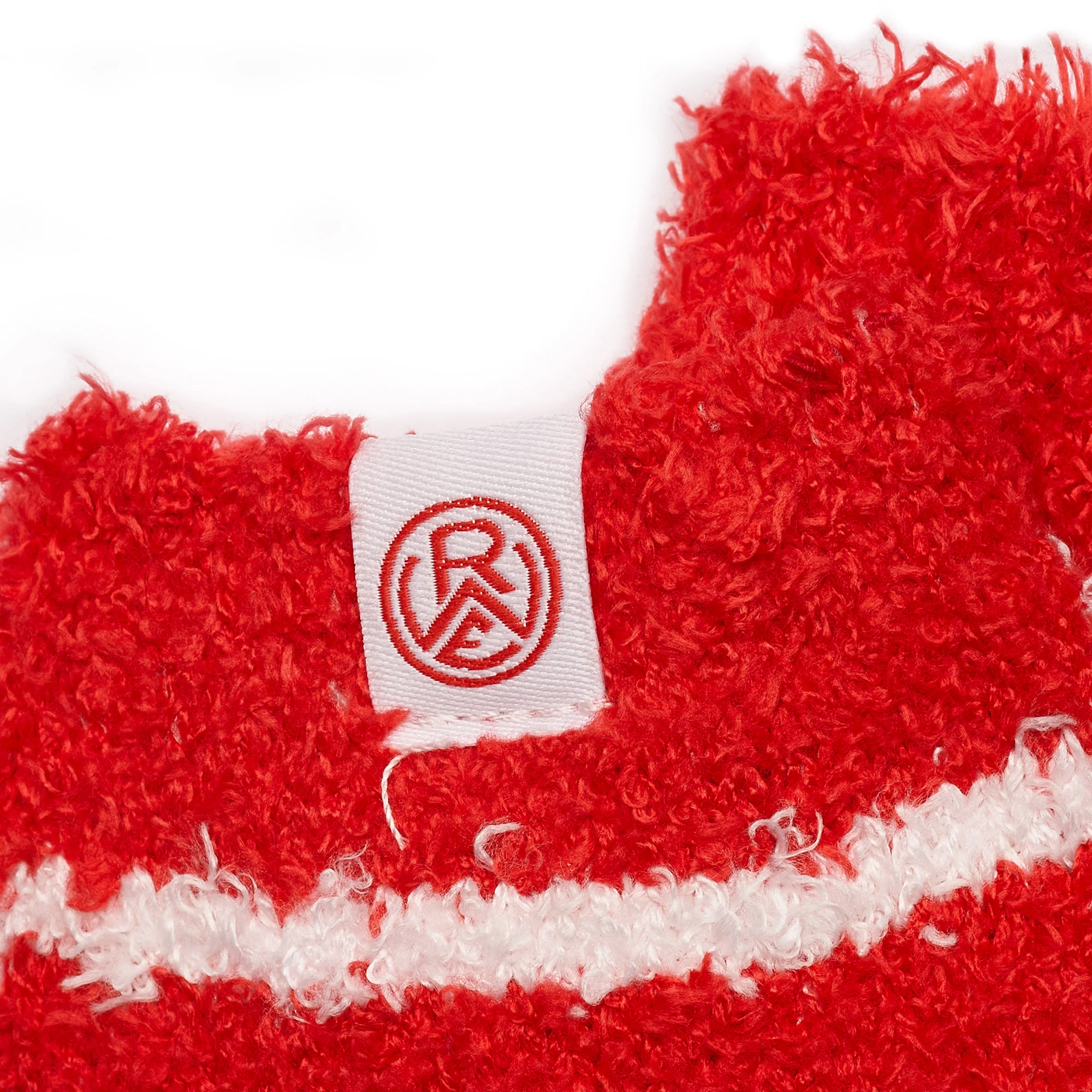 Kuschelsocke Kids rot/weiss gestreift - Image 3